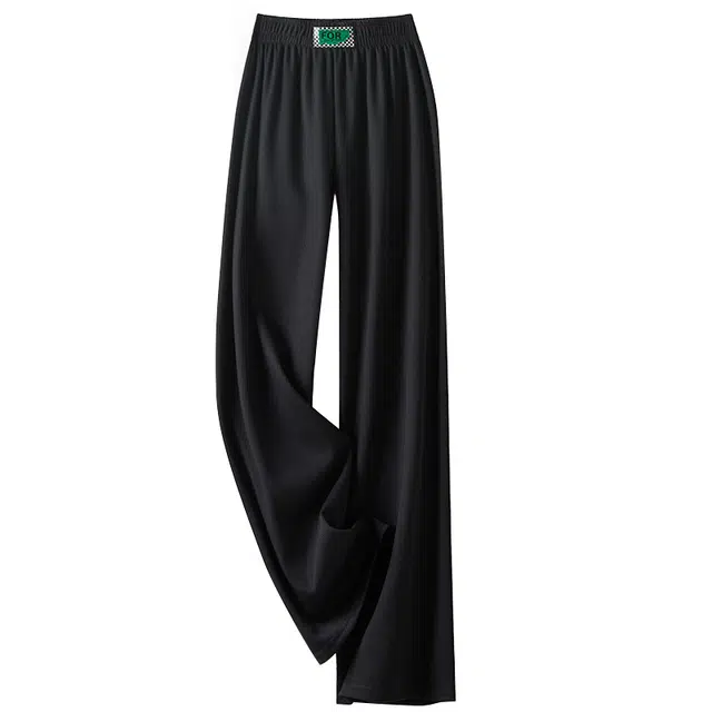 她池 纯色气质宽松时尚高级感休闲裤 女款