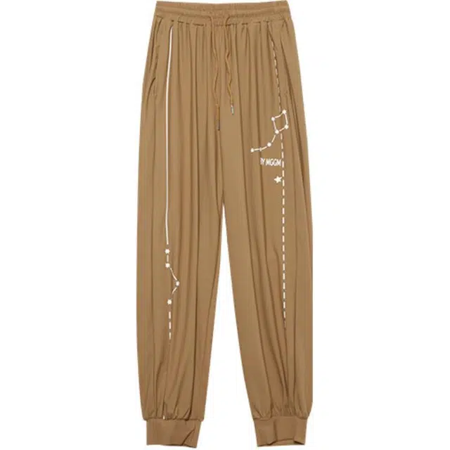 木果果木 束脚宽松舒适显瘦休闲裤 女款 焦糖色