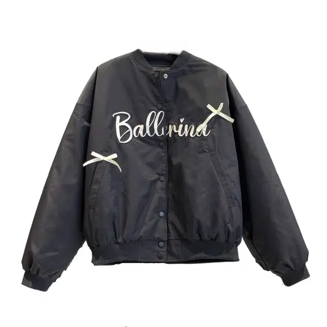 桴生 时尚甜酷风撞色字母印花蝴蝶结棒球服 女款