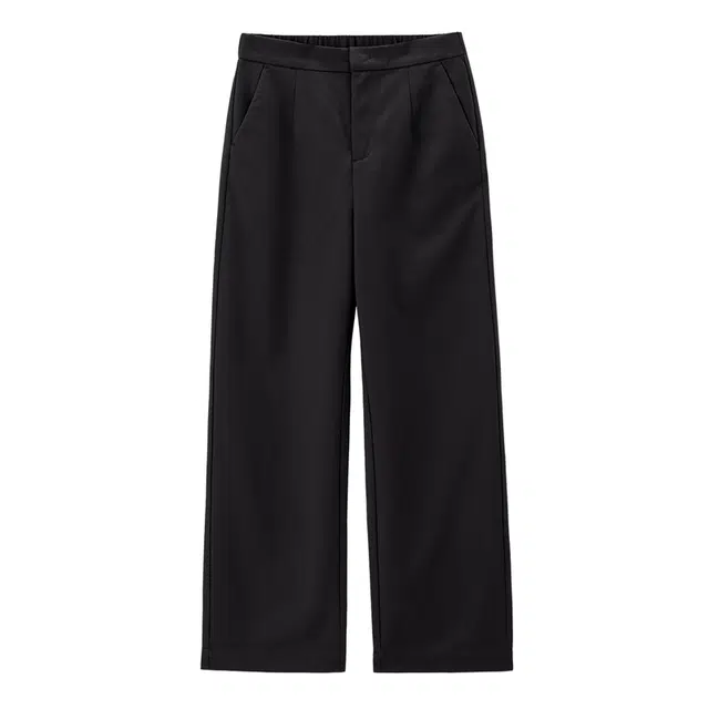 佐丹奴 通勤磨毛梭织中腰修身直筒九分裤休闲裤 女款