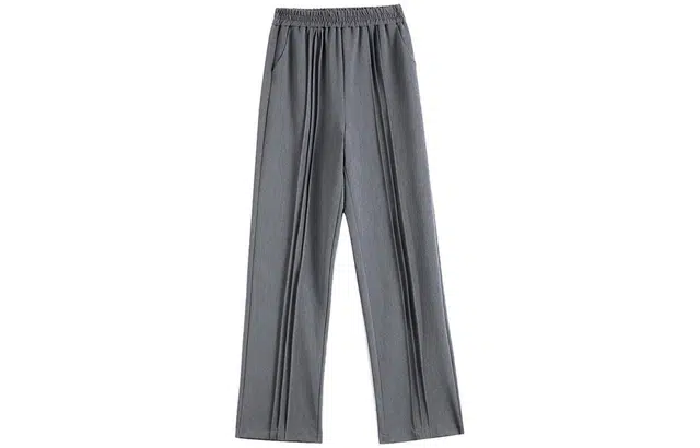 【dme】 纯色中腰休闲裤 女款 深灰色