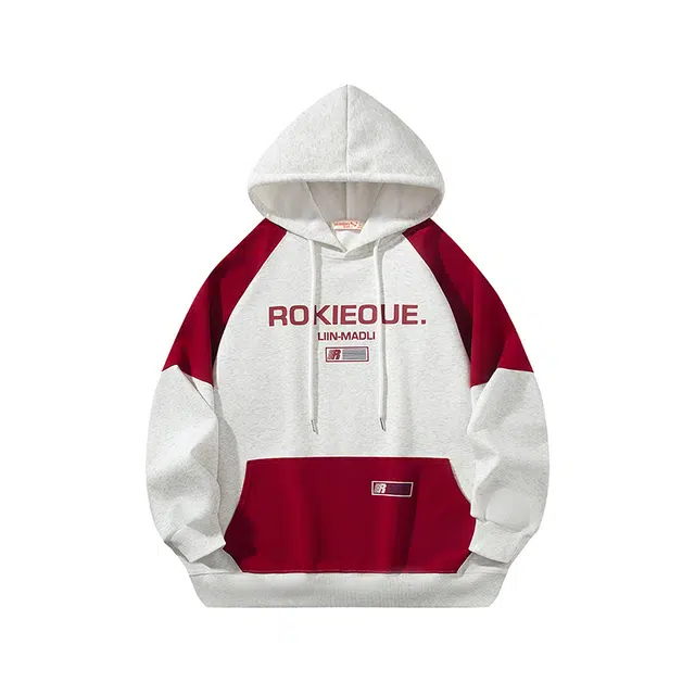 红蜻蜓 宽松字母连帽长袖卫衣 女款