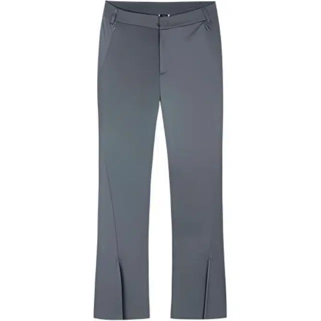 超级安踏 纯色中腰透气百搭舒适宽松直筒休闲裤 女款 玄舱灰