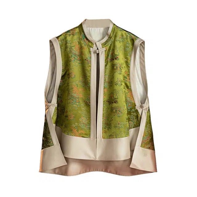 着西 简约立领宽松女装 女款 绿色