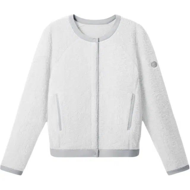 蕉下 纯色单排扣插肩绒感外套 女款