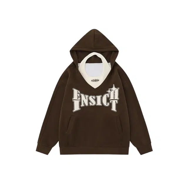 费尔岛上的猫 甜酷风字母印花连帽宽松慵懒风卫衣 女款