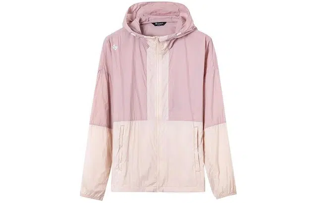 探路者 连帽舒适透气休闲防晒服 女款 瓷瓦粉石晶粉