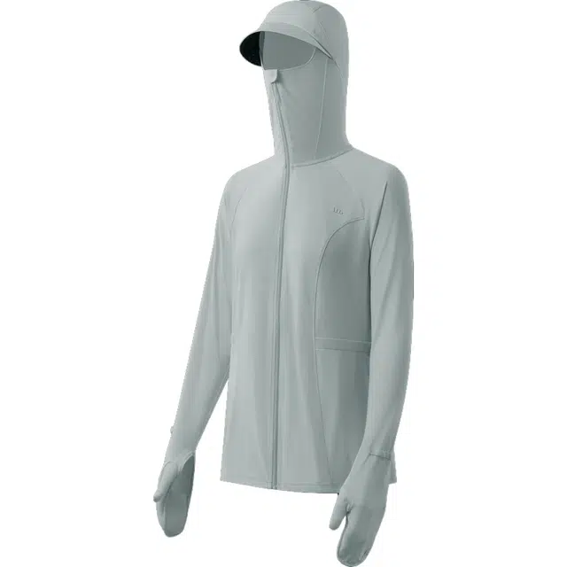 蕉下 收腰舒适连帽薄款纯色长袖防晒服 女款