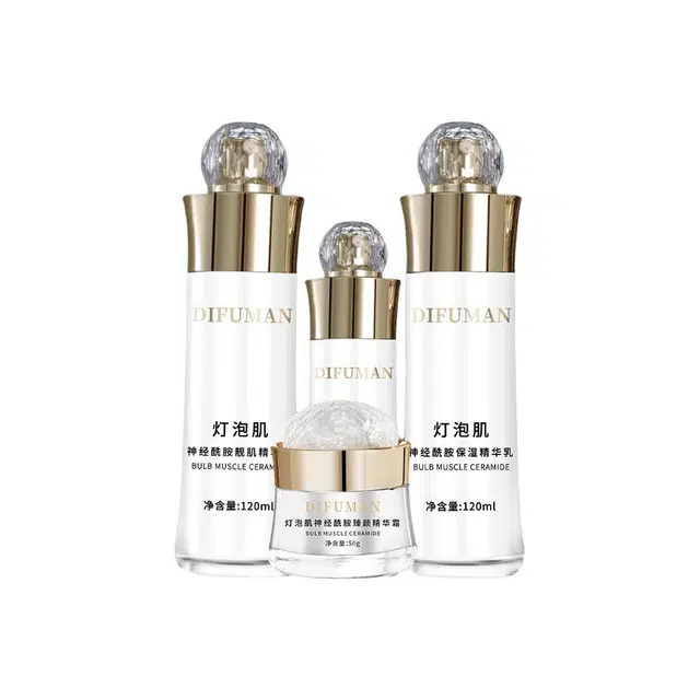 缔芙曼 灯泡肌神经酰胺护肤套装 滋润补水补水滋润型 四件套