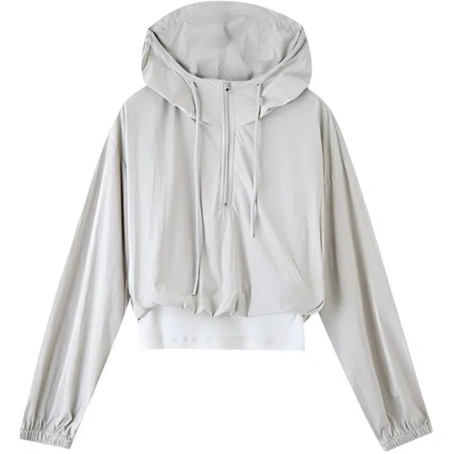 三福 连帽舒适假两件长袖卫衣 女款