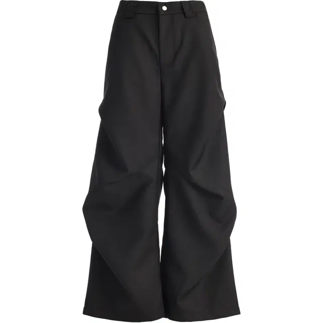 玫丝朵 舒适立体褶皱设计高街休闲裤 女款