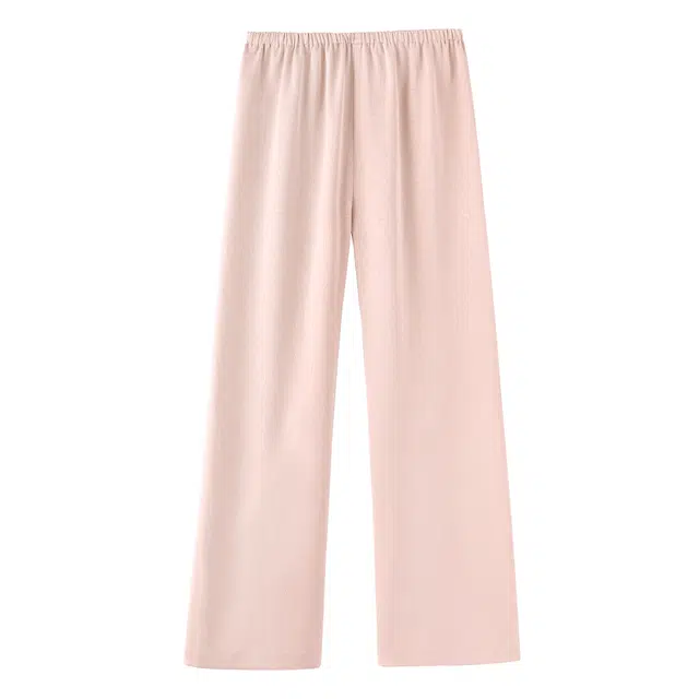 花栗鼠小姐 浮光垂垂裤 气质新中式直筒春夏慵懒显瘦垂感阔腿休闲裤 女款