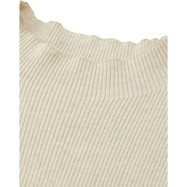 爱依服 简约气质短袖针织衫 女款