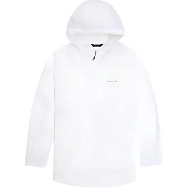 探路者 纯色连帽拉链休闲长袖防晒服 女款 白色