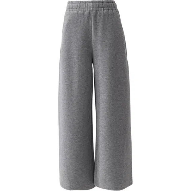 玫丝朵 美式复古纯色宽松阔腿垂感百搭休闲裤 女款 灰色