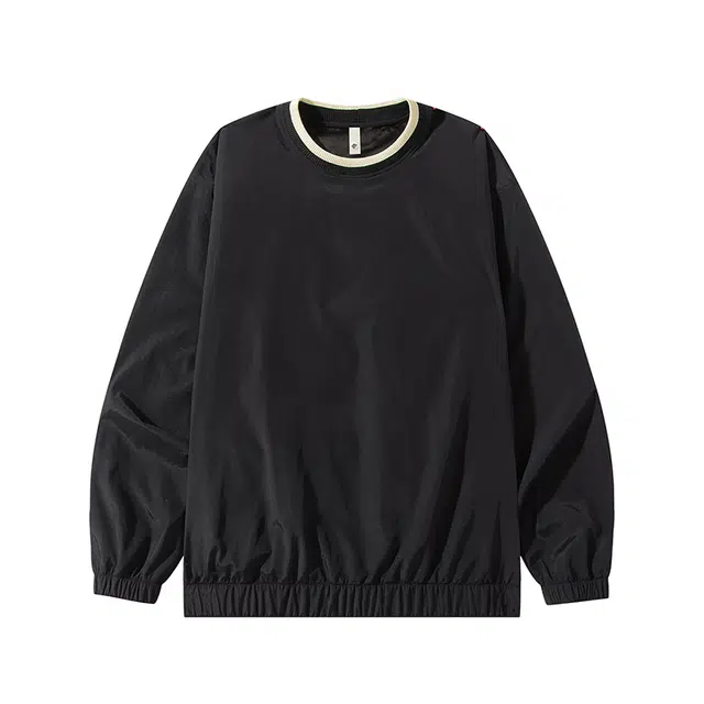 曲韩 打底衫潮流拼接上衣服长袖卫衣 男女同款