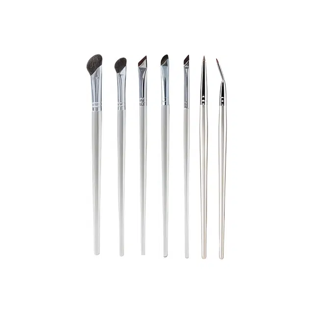 计轩  银色眼部修容提亮尖头超软鼻影刀锋化妆刷 打底