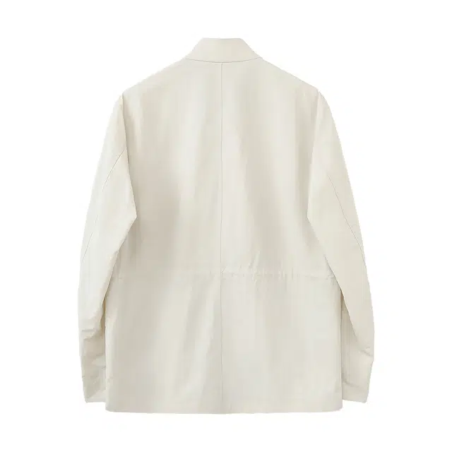 丹宁哲学 微皱肌理易打立领夹克外套 男款