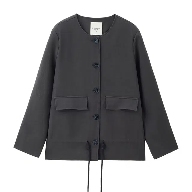 佐丹奴 休闲简约通勤气质风衣 女款 深灰