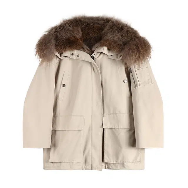 Coco Limited Dual-Color Fur Collar Parka