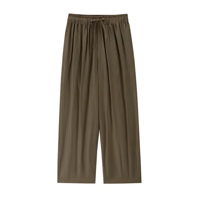 佐丹奴 纯色系带薄款阔腿休闲裤 女款