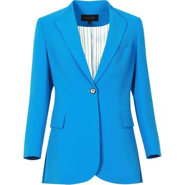 粉蓝衣橱 时尚通勤高气场西装 女款 珊瑚蓝