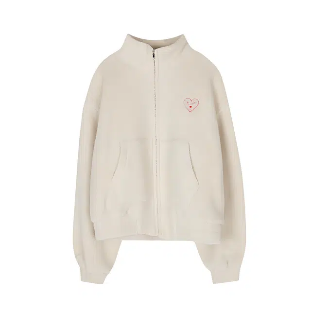 木清清 拉链高领宽松型小个子绒感外套 女款