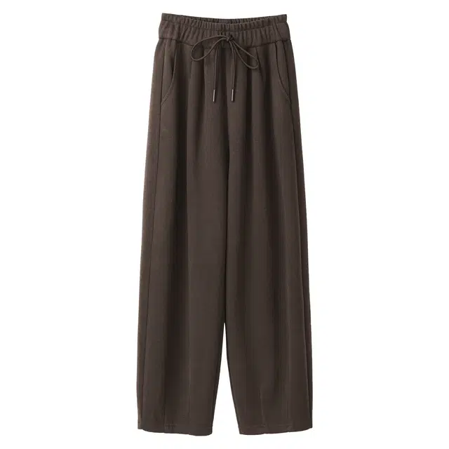 法儿家 小个子复古百搭舒适卫裤休闲裤 女款