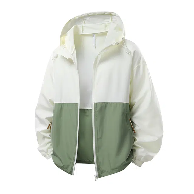 欧迪芬 户外机能山系情侣拼接夏季轻薄透气防紫外线皮肤衣宽松凉感骑行外套防晒服 男女同款