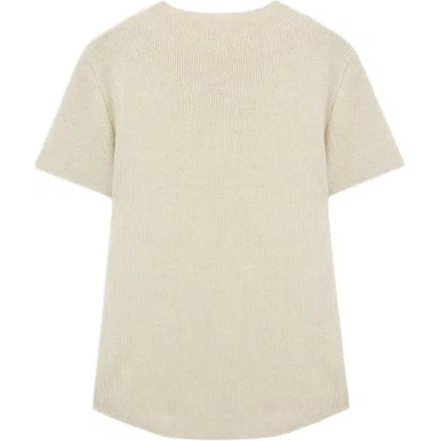 爱依服 简约气质短袖针织衫 女款