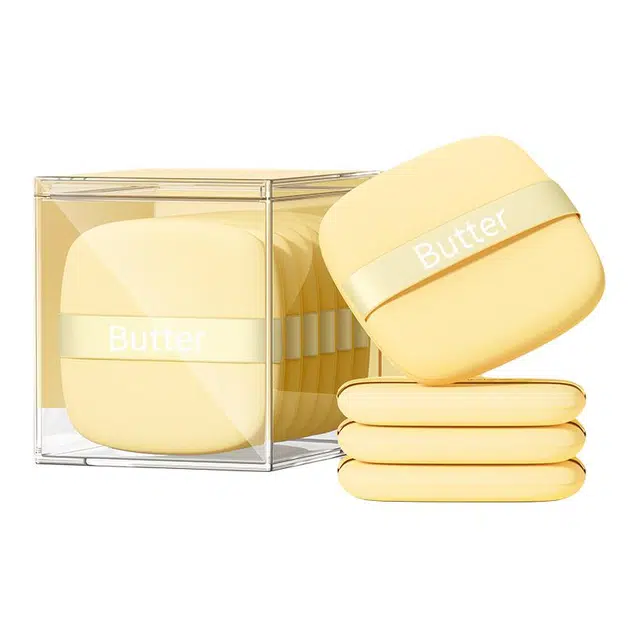 计轩  方形黄油干湿两用双面不易吃粉粉扑 修容