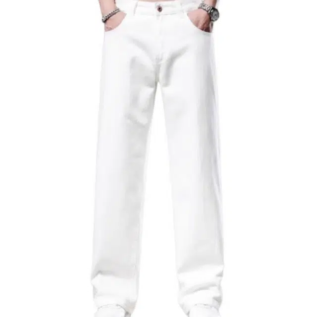 吉肯蒂 潮牌宽松垂感日系休闲直筒裤牛仔裤 男款