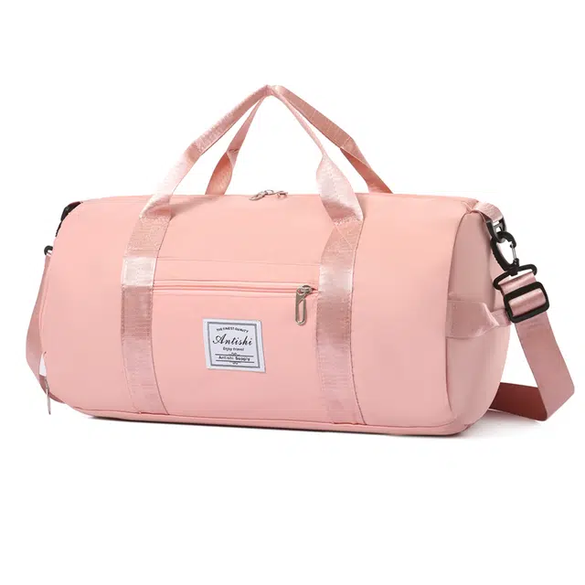 恒源祥 简约纯色出行日常收纳游泳 牛津布 旅行包 女款 多色