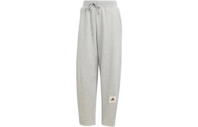 adidas Lounge French Terry Barrel-Leg Pants Logo