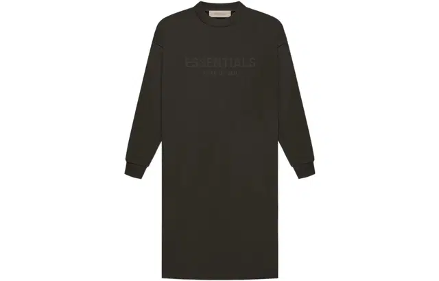 Fear of God Essentials FW22 Womens LS Tee Dress off black