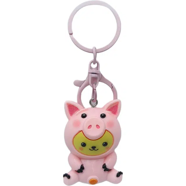 简应舒 创意可爱卡通猪猪手礼书包 树脂 挂件 男女同款情侣款