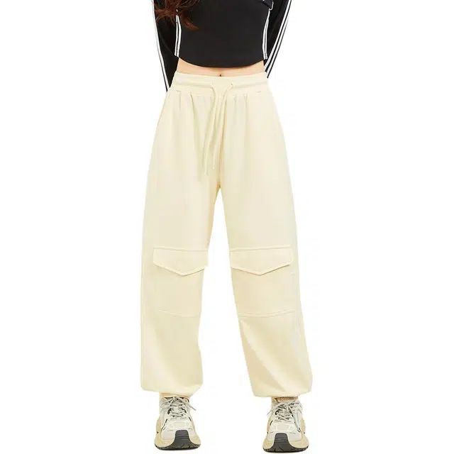 木果果木 美式复古宽松高腰休闲裤 女款