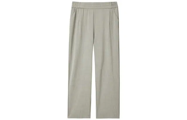 【dme】松紧腰直筒九分西装裤 女款