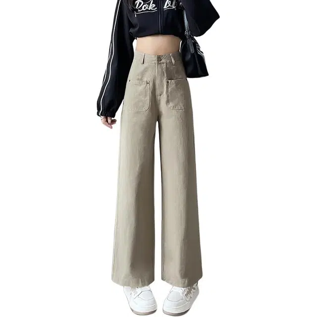 水中花 高腰百搭舒适休闲裤 女款