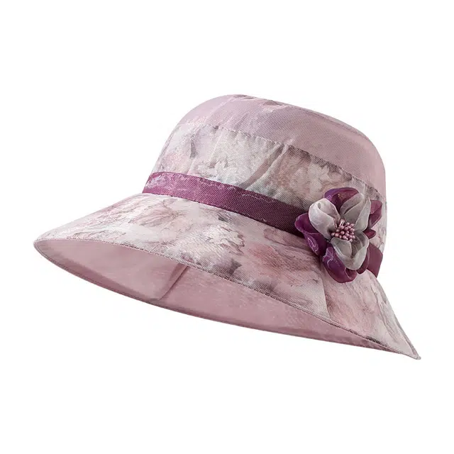 南极人 中老年遮阳帽大帽檐户外出游太阳帽网纱透气凉帽洋气好看轻薄款 聚酯纤维 防晒帽 女款