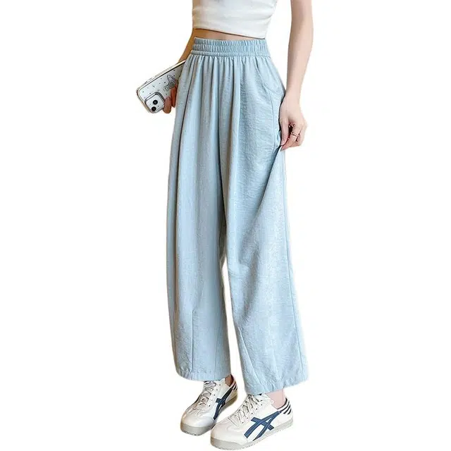 欧迪芬 气质奶芙哈伦裤宽松直筒垂感抗皱易打理通勤休闲裤 男女同款