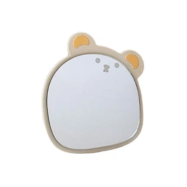 计轩 可爱小熊化妆镜 折叠梳妆