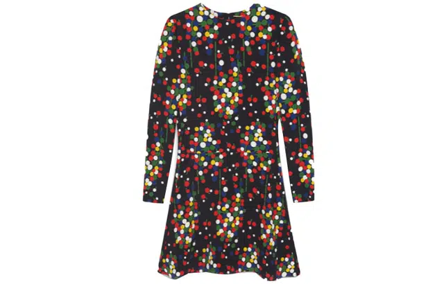 Saint Laurent FW21 Printed Flared Dress