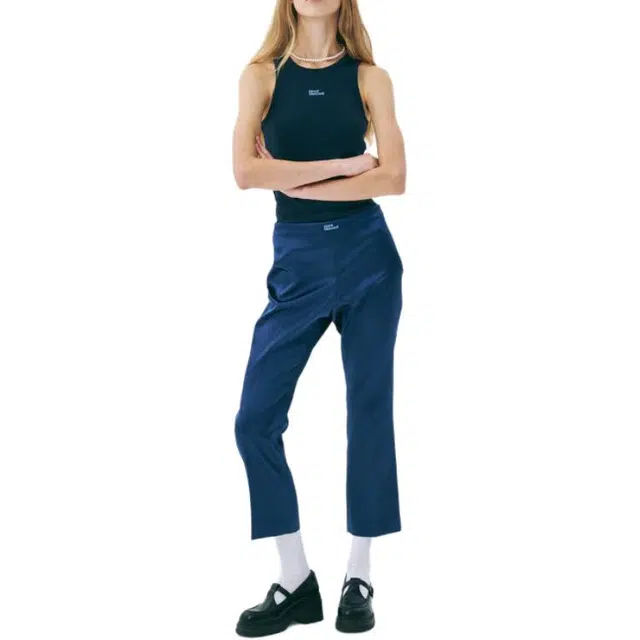 MARDI MERCREDI SS25 SATIN CROPPED SLIMFIT PANTS