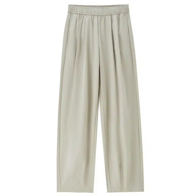 佐丹奴 黑科技凉感防晒压褶松紧腰梭织九分裤休闲裤 女款