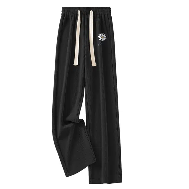 棉致 雏菊纯色简约肌理细腻柔软透气舒适垂感休闲裤 女款