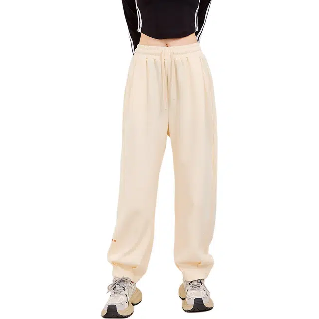 木果果木 春,秋 时尚女直筒抽绳针织卫裤休闲裤 宽松 女款