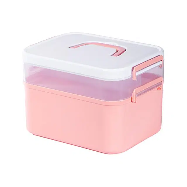 计轩 大容量美甲工具收纳盒 双层