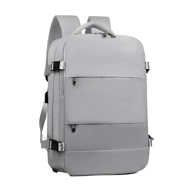 恒源祥 韩系简约短期出差纯色大容量轻便多功能 牛津布 双肩包 男女同款情侣款 多色