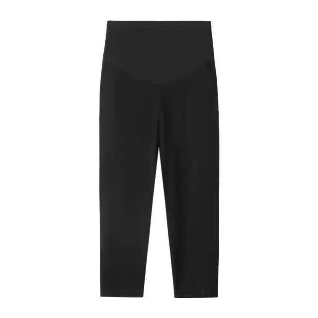 英氏 春夏外穿冰丝凉感九分裤可调节腰带托腹裤孕妇休闲裤 女款